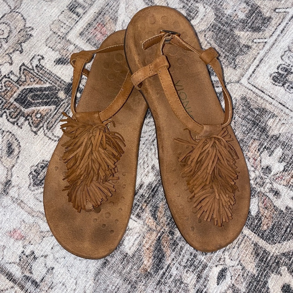 Vionic Fringe Sandals